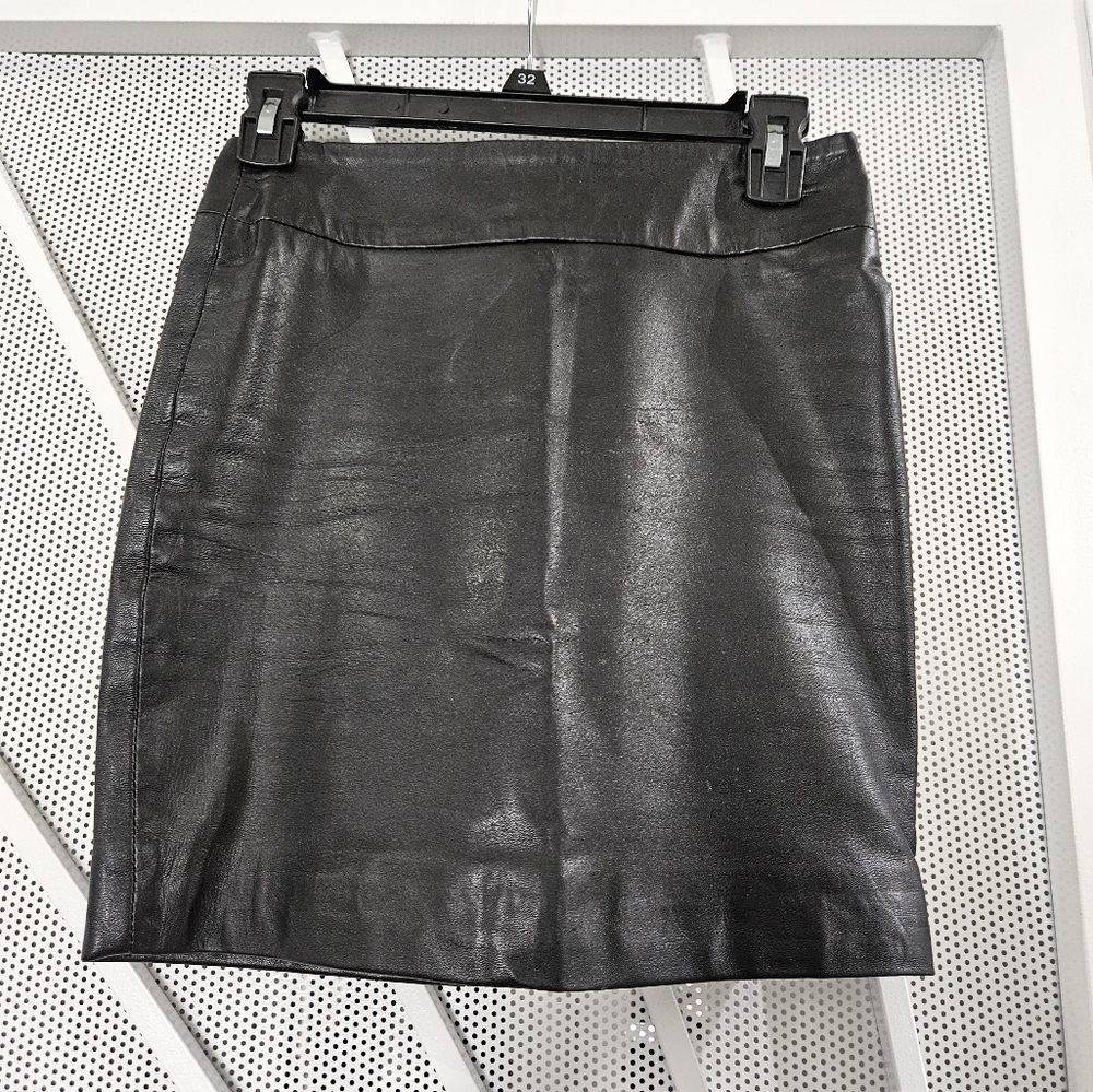 Black mini skirt